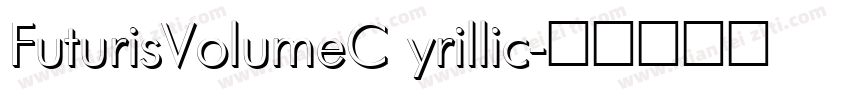 FuturisVolumeC yrillic字体转换